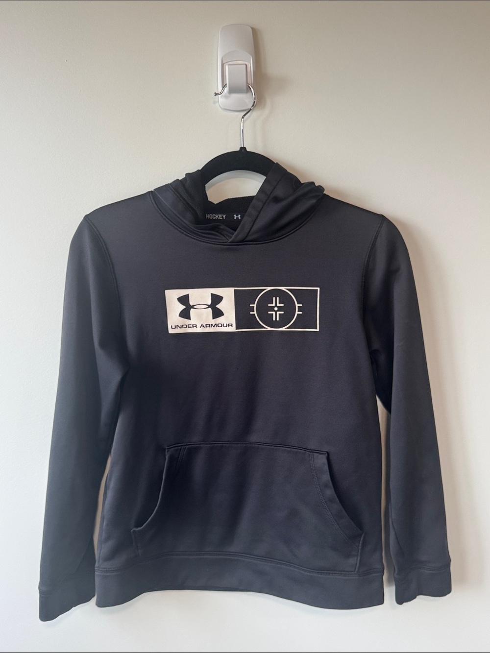 Under Armour Black Hoodie with White Logo